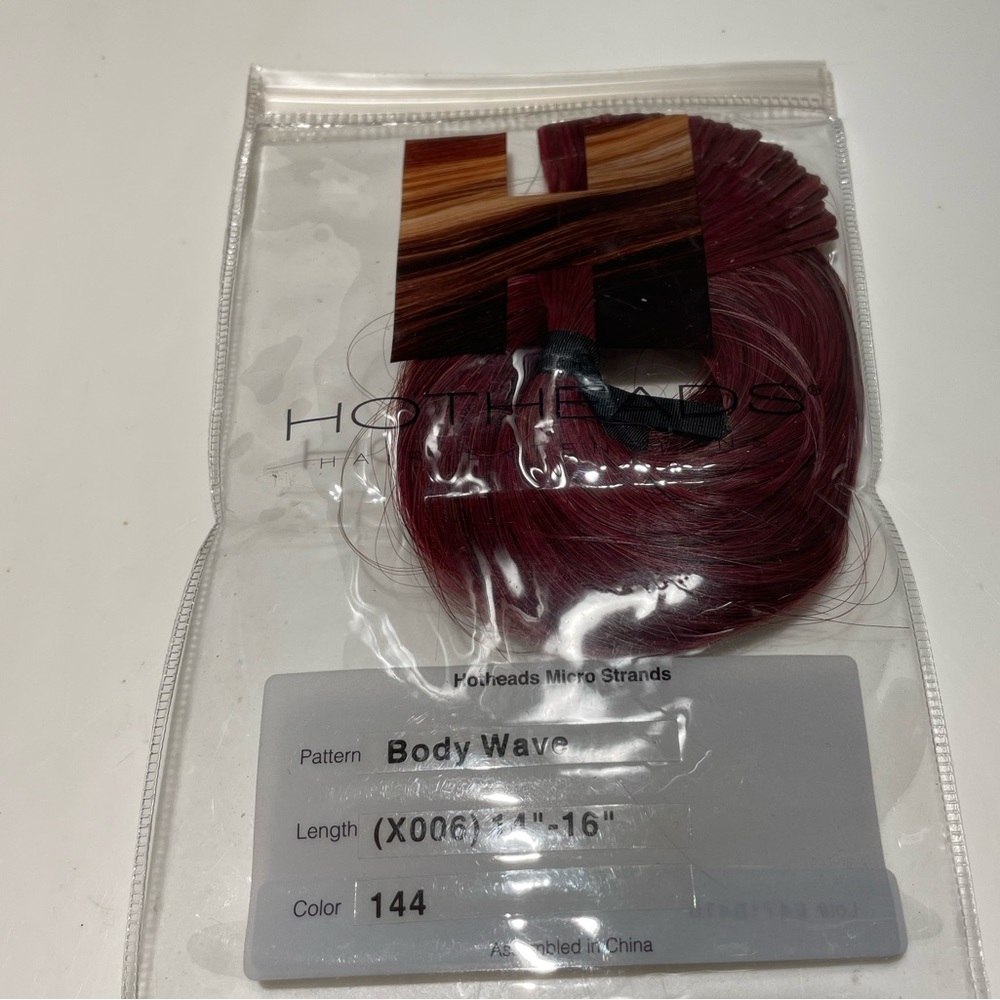 Hot Heads Hair Extensions Color 144 14-16” Unopened See Pic For Detail
